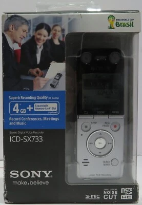 NEW Sony ICD-SX733 Digital Flash Voice Recorder - SEALED - Image 1 of 4