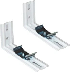 Staffa a L 4pz Lunghezza 4" Colore Bianco per Tende Verticali con Headrail Larghezza 1-1 - Foto 1 di 7