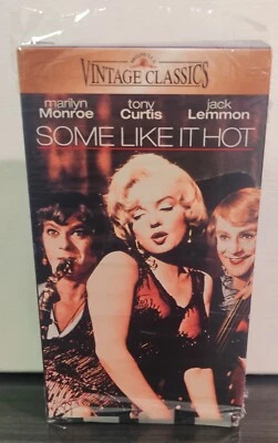 Marilyn Monroe VHS Some Like It Hot NEW SEAL Is Peeling - Image 1 of 3