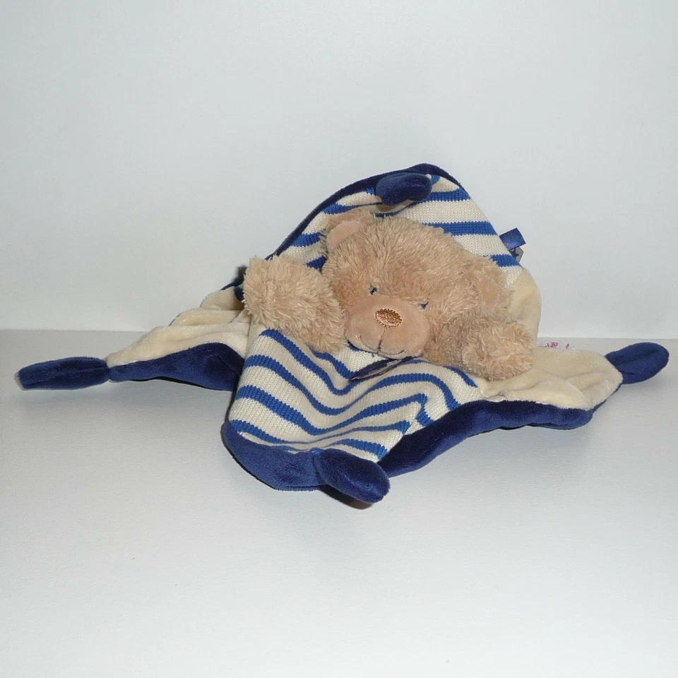 Doudou Ours Pommette - Marin - Photo 1/1