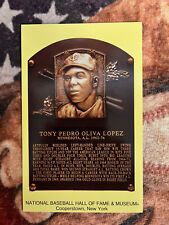 Tony Oliva Postcard - 2022 Baseball Hall of Fame Induction Plaque - Twins