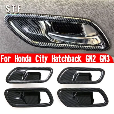 Moldura de moldura de manija de puerta para Honda City Hatchback GN2 GN3 2020-2022 Foto 1 de 4