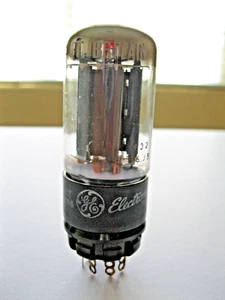 GE BY MULLARD 5AR4/GZ34 AUDIO VACUUM TUBE GRAY SMOOTH PLATE, GT ,BRITAIN TESTED. - Picture 1 of 11