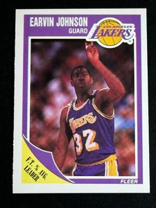1989 Fleer Magic Johnson #77 Lakers GOAT HOF 2 - Bild 1 von 2