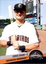 2016 Aberdeen Ironbirds Choice #25 Chris Shaw Winnipeg Manitoba Baseball Card