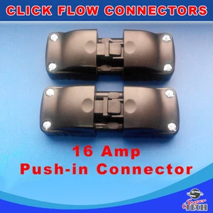 Click Fast Flow 3 Pin Push In Connector Pull Apart 16 Amp 3 Pole Flow - Picture 1 of 3