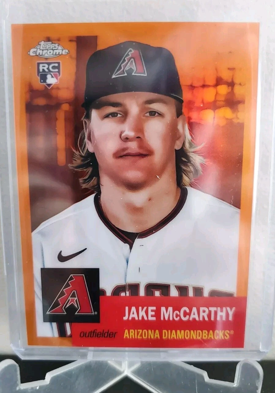 2022 Topps Chrome Platinum Anniversary Jake McCarthy Orange Refractor /25 (RC)