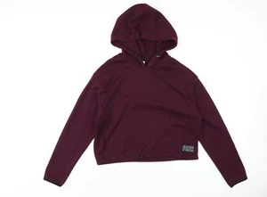 Rosa Damen lila Polyester Pullover Hoodie Größe M Pulli - Bild 1 von 10