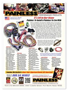 Painless Performance Products Wiring Harnesses 2013 Full-Page Print Magazine Ad - Picture 1 of 4