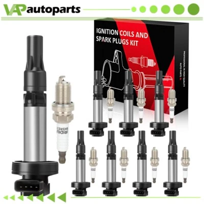 8 For 2006-2009 Land Rover Range Rover Sport 4.4L V8 Ignition Coil & Spark Plug - Image 1 of 4