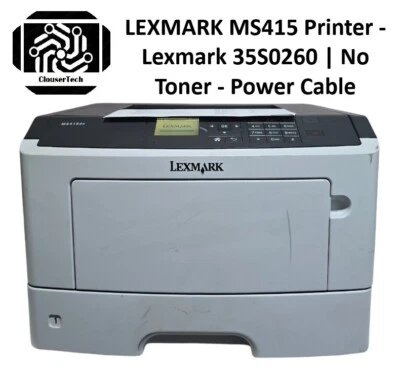 LEXMARK MS415 Printer - Lexmark 35S0260 | No Toner - Power Cable - Image 1 of 4