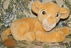 Disney Lion King Nala Plush Cub Lying Down Park Authentic 14" Vintage Toy D - Picture 1 of 2