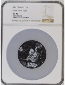2022 Palau Dark Royal Flush NGC PF70 - Picture 1 of 4