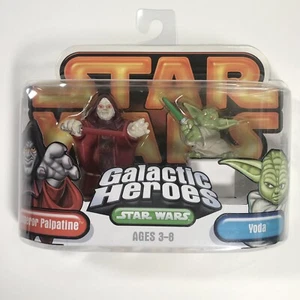 Star Wars Galactic Heroes EMPEROR PALPATINE & YODA Sheev Revenge Of The Sith III - Picture 1 of 6