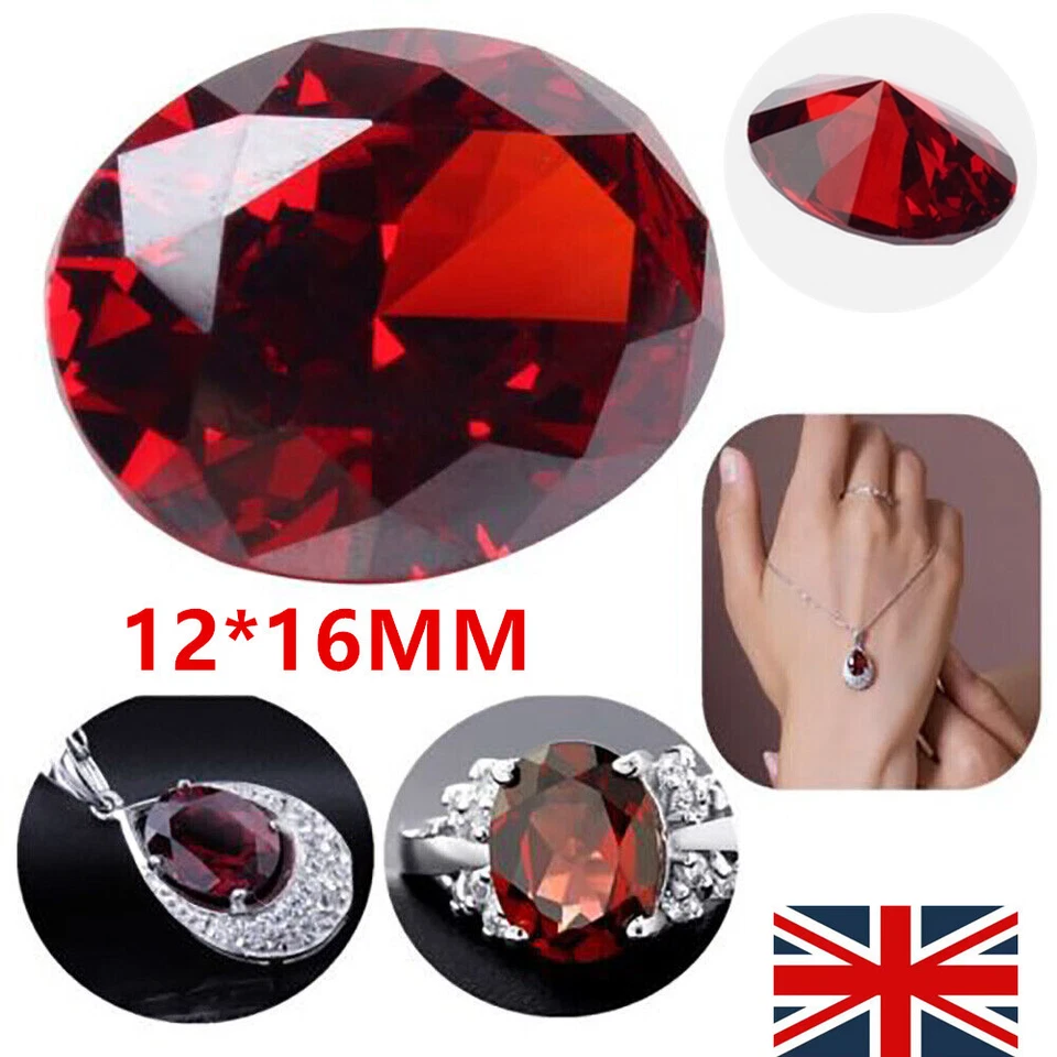 2025 Red 13.89CT Ruby-Pigeon-Blood Unheated 12X16MM Diamond Oval Cut Loose Gems - Image 1 of 4