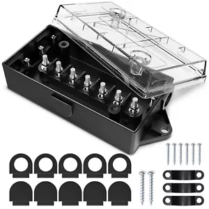 7 Way Electrical Trailer Junction Box - 7 Gang Trailer Wire Connection Box - Bild 1 von 10