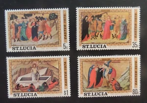 St Lucia 1974 Easter Paintings SG369/72 UM MNH unmounted mint - Imagen 1 de 1