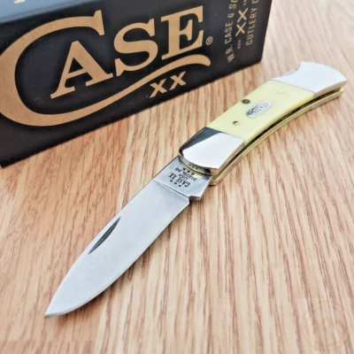 Cuchillo Plegable Case XX Lockback Hoja de Acero Inoxidable Amarillo Mango Sintético Foto 1 de 4