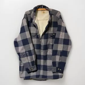 Red Head Hemd Herren Gr. 2XL blau kariert Sherpa gefüttert Flanell Knopfleiste Jacke - Bild 1 von 3
