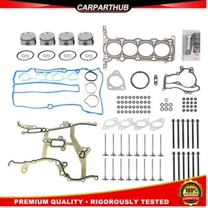 Piston & Rings Set + Head Gasket Set W/Bolts & Valves For Chevrolet Buick 1.4L - Bild 1 von 10