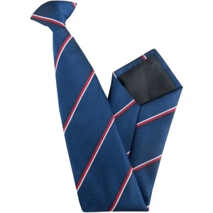 Royal Navy (RN) Regimental Clip On Tie - British Made - Picture 1 of 1
