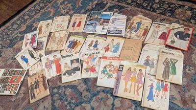 Lot of 27 Vintage 1950s- 1960s -1970s Sewing Patterns - some uncut - Image 1 of 4