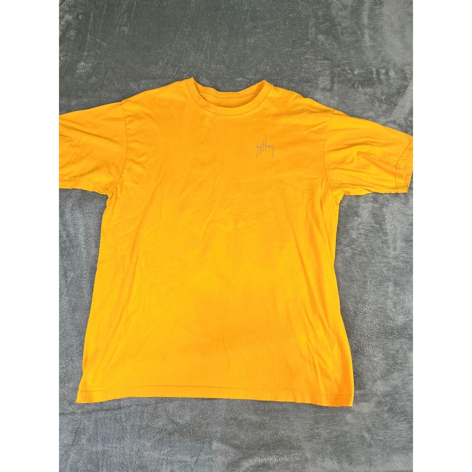 men's yellow Guy Harvey Marlin print t-shirt XL good condition  - Image 1 of 4