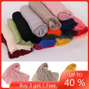 Muslim Women Hijab Cap Turban Long Scarf Full Cover Shawl Headscarf Wrap Scarves - Picture 1 of 34