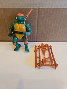 1988 Teenage Mutant Ninja Turtles 5" Michaelangelo Soft Head Figure w/Filecard - Picture 1 of 9