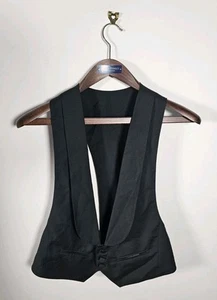 Ermenegildo Zegna Su Misura Weste Wolle Mohair Small/UK 36R Schwarz EU 46 Vest - Bild 1 von 17