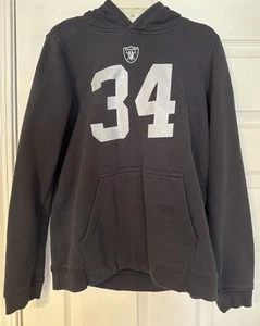 Mitchell & Ness Bo Jackson #34 Raiders Hoodie Boys L 14/16 - Picture 1 of 7