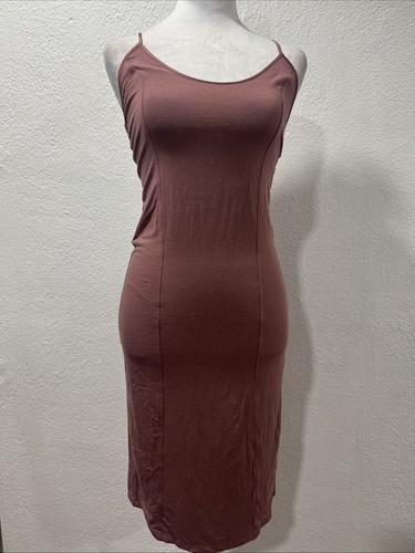 UNDERCOVER Victoria’s Secret abito midi rosa a strati camicia da notte lingerie incrociato schiena M