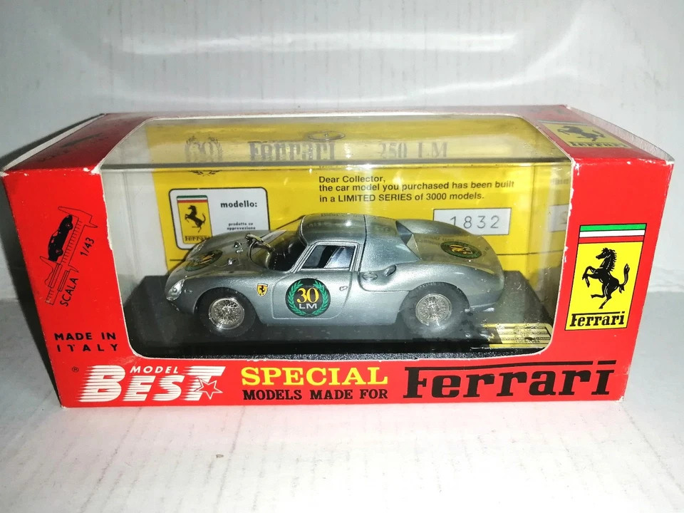 FERRARI 250 LM 30°ANNIVERSARIO COD.PR07 BEST MODEL SCALA 1/43 - Immagine 1 di 1