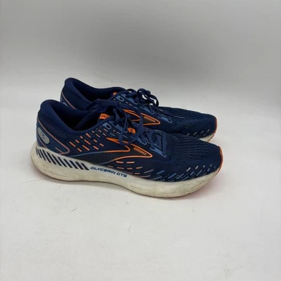 Tênis de corrida Brooks Glycerin GTS 20 masculino laranja marinho estabilidade tamanho 12.5 - Imagem 1 de 4