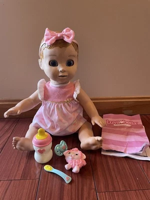 Luvabella Interactive Baby Girl Doll With Accessories/Instructions - Works/Video - Image 1 of 4