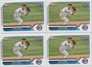 2023 Topps Pro Debut HAO YU LEE Philadelphia Phillies Blueclaws (4 CARDS) PD-116