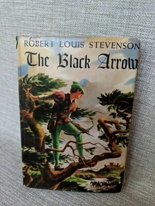 Black Arrow Robert Louis Stevenson 1947 Vintage Book w/ DJ. Grosset & Dunlap. HC - Picture 1 of 15