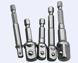 Quality Socket Adapter Connection Bar Impact Driver Hex Shank Drill Bit Set 3pcs - Picture 1 of 8