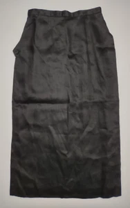 Hiroko Koshino black long side button long straight skirt womens size Small - Picture 1 of 7