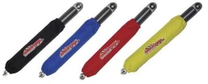 Shock-Pros Shock Covers-Yellow for 1987-2006 Suzuki LT80 QuadSport ATV [Front] - Picture 1 of 2