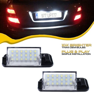 2Pcs LED License Plate Light White Replacement For BMW 318 323 328 E36 1992-1999 - Imagen 1 de 9
