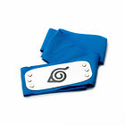 UK Seller Naruto Sasuke Shippuden Metal Plated headband Forehead Protector Blue