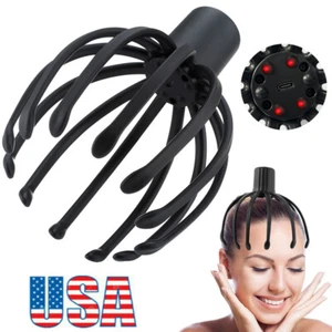 Masajeador de Cabeza Vibración Eléctrica LED Relajante Vibración Cuero Cabelludo Masaje Relajación USB - Imagen 1 de 22