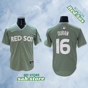 Boston Red Sox #16 Jarren Duran Green City Connect Men's Jersey Stitched - Picture 1 of 2