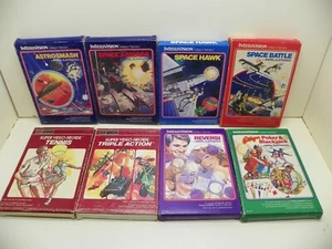 Vintage Mattel Electronics Intellivision set of 8 Games - Picture 1 of 2