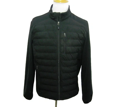 32 DEGREES Men's (Size Medium) Black Full Zip Puffer Jacket Winter Coat Pockets - Image 1 of 4