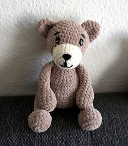 Amigurumi Teddy Tom Chenille Wolle ♡ Häkeltier ♡ Kuscheltier ♡ Handarbeit ♡ - Bild 1 von 4