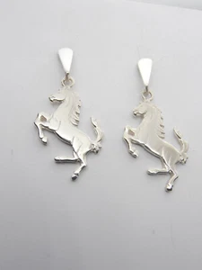 Cavallino Rampante : Orecchini Pendenti in Argento 925 - Cavallo - Scuderia - Picture 1 of 8