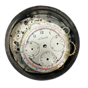 Vintage LeCoultre Three Reg Chronograph Men's Wristwatch Movement Universal 285 - Picture 1 of 5