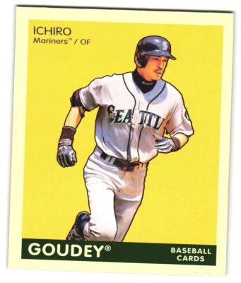 Ichiro Suzuki 2009 cubierta superior Goudey mini parte trasera verde #174 Foto 1 de 2